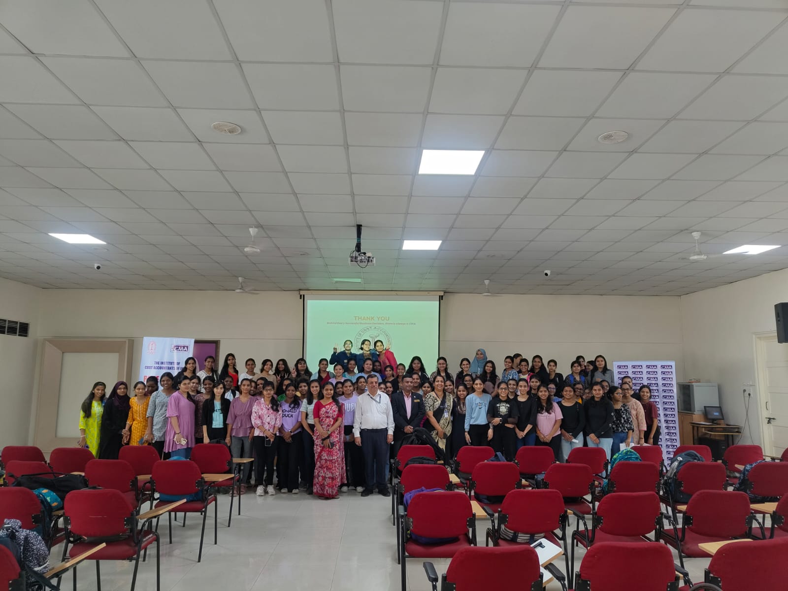 Students with CMA Shrikant Ippalpalli and Department Faculty